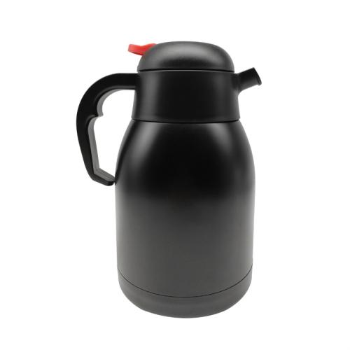 Paslanmaz Çelik Çay Termosu - Siyah - 1500 ml