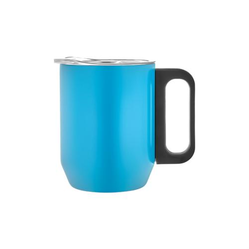 Paslanmaz Çelik Kupa Bardak - Turkuaz - 350 ml - Halkkitabevi