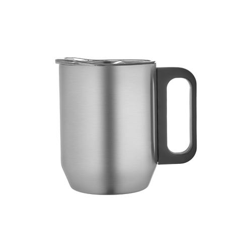 Paslanmaz Çelik Kupa Bardak - Krom - 350 ml - Halkkitabevi