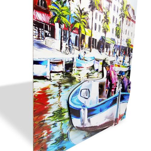 3D Ahşap Kabartma Tablo Balıkçılar - Halkkitabevi