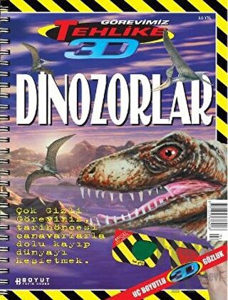 3D Çocuk Dergisi - Dinozorlar - Halkkitabevi