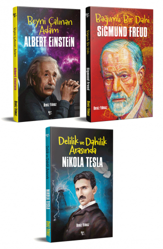 Dünyayı Değiştiren İnsanlar 3 Kitap Einstein-Freud-Tesla