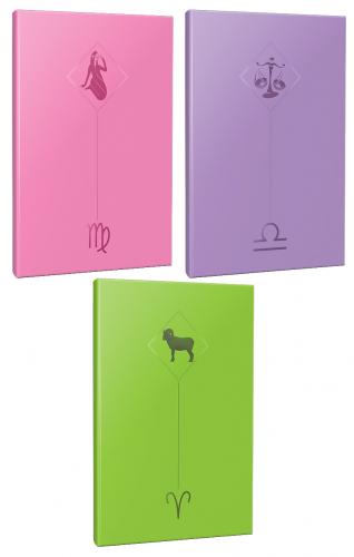 3lü Burç-Astroloji Temalı 13,5x19,5cm 64 Sayfa Çizgisiz Defter Seti -1