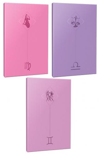 3lü Burç-Astroloji Temalı 13,5x19,5cm 64 Sayfa Çizgisiz Defter Seti -1