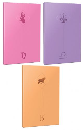 3lü Burç-Astroloji Temalı 13,5x19,5cm 64 Sayfa Çizgisiz Defter Seti -1