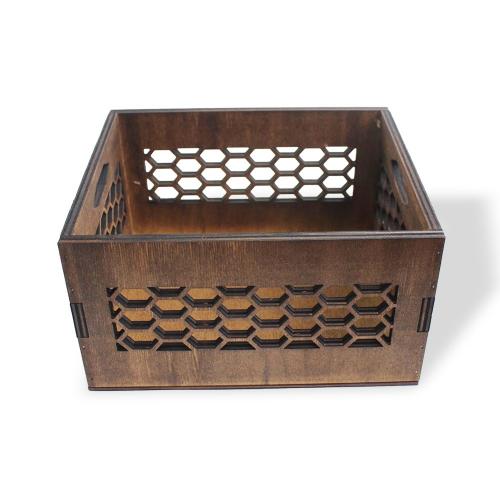 Arı Peteği Desenli 3 Boy Kasa Seti - Halkkitabevi