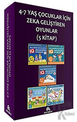 4-7 Yaş Çocuklar İçin Zeka Geliştiren Oyunlar (5 Kitap) - Halkkitabevi