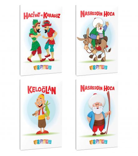 4'lü 64 Sayfa 13,5x19,5 Okul Defteri Seti 9 - Halkkitabevi