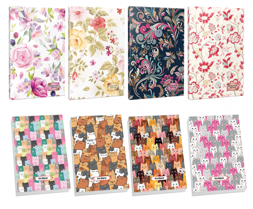 4lü Çiçek Desenli 64 Sayfa Planlama Defteri ve 4 Bloknot-6 - Halkkitab