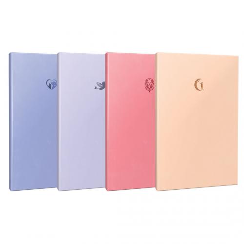 4'lü Defter 64 Sayfa Çizgisiz - Catdog-Hummingbird-Lion-Moon - Halkk