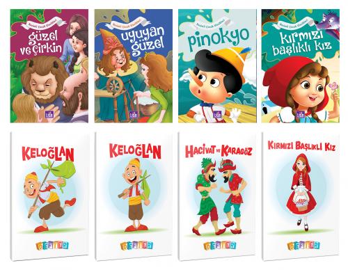 4 Renkli Dünya Masalı ve 4 Masal Karakteri Temalı 64 Sayfa 13,5x19,5 O