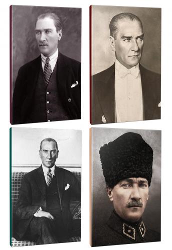 4lü Atatürk- Çizgili Okul Defteri Seti 64 Sayfa 13,5x19,5cm -8 