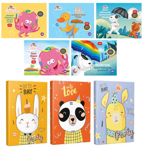 Dahi Çocuk Seti 5 Kitap ve 3 Defter - Halkkitabevi
