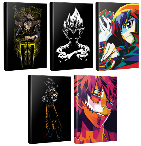 5 Defter Black Clover-Dragon Ball-Goku-Gambit-Surabaya - Halkkitabevi