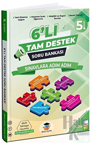 5. Sınıf 6'lı Tam Destek Soru Bankası Zeka Küpü Yayınları - Halkkitabe
