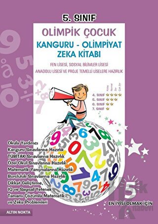 5. Sınıf Olimpik Çocuk Kanguru - Olimpiyat Zeka Kitabı Tamamı Çözümlü