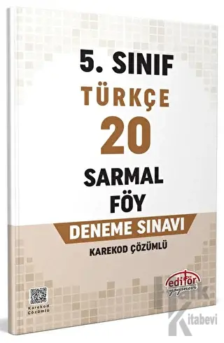 5. Sınıf Türkçe 20 Sarmal Föy Deneme Sınavı - Halkkitabevi