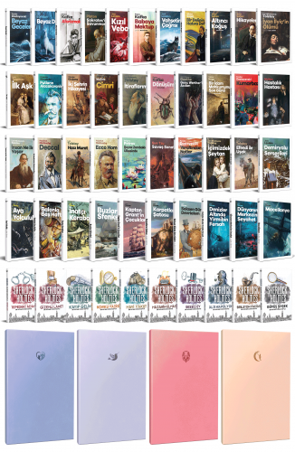 51 Dünya Klasiği ve Pastel Çizgisiz Defter Seti -1 - Halkkitabevi
