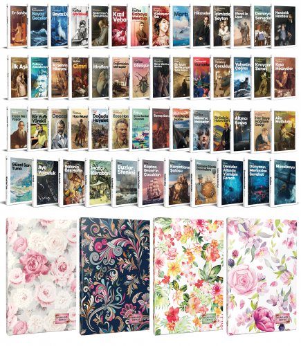 53 Dünya Klasiği ve Çiçekli Planlama Defteri Seti -2 - Halkkitabevi