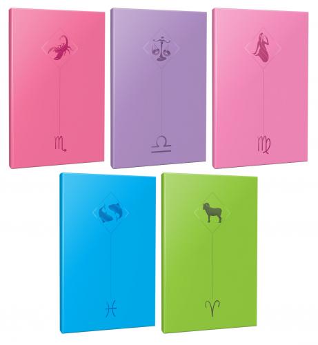 5li Burç-Astroloji Temalı 13,5x19,5cm 64 Sayfa Çizgisiz Defter Seti -6