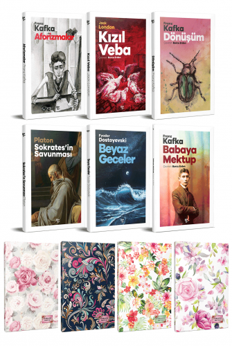 6 Dünya Klasiği ve Çiçekli Planlama Defteri Seti -2 - Halkkitabevi