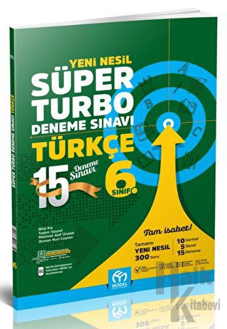 6. Sınıf Türkçe Yeni Nesil Süper Turbo Deneme Sınavı Model Eğitim Yayıncılık