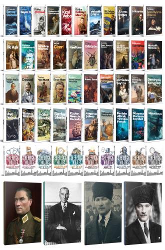 61 Dünya Klasiği ve Atatürk Temalı 64 Sayfa Çizgili Defter Seti -2