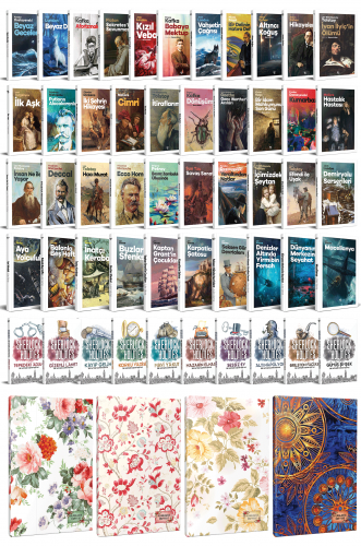 61 Dünya Klasiği ve Çiçekli Planlama Defteri Seti -1 - Halkkitabevi