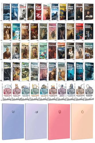 61 Dünya Klasiği ve Pastel Çizgisiz Defter Seti -1 - Halkkitabevi
