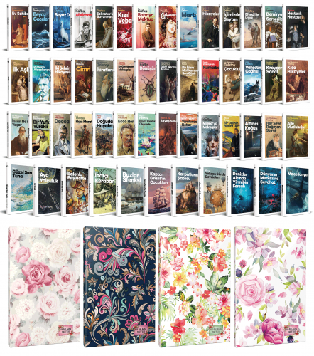 63 Dünya Klasiği ve Çiçekli Planlama Defteri Seti -2 - Halkkitabevi