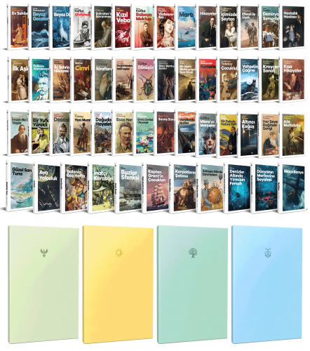 63 Dünya Klasiği ve Pastel Çizgisiz Defter Seti -2 - Halkkitabevi