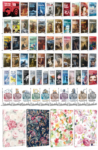 68 Dünya Klasiği ve Çiçekli Planlama Defteri Seti -2 - Halkkitabevi