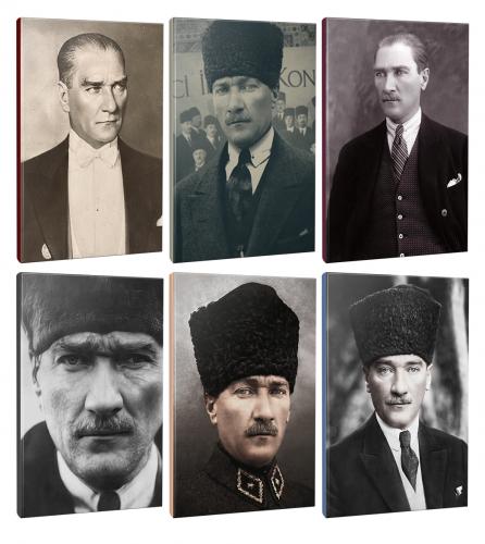 6lı Atatürk- Çizgili Okul Defteri Seti 64 Sayfa 13,5x19,5cm -5 