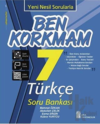 7. Sınıf Türkçe Ben Korkmam Soru Bankası