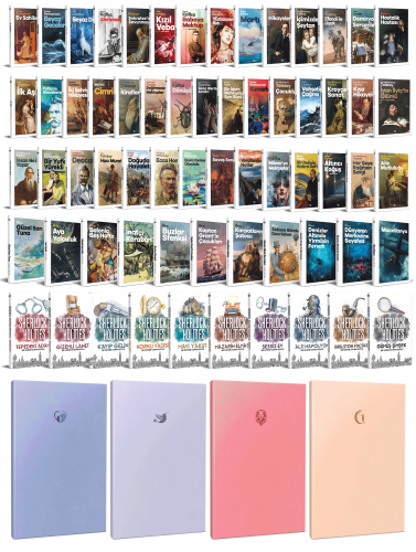 74 Dünya Klasiği ve Pastel Çizgisiz Defter Seti -1 - Halkkitabevi