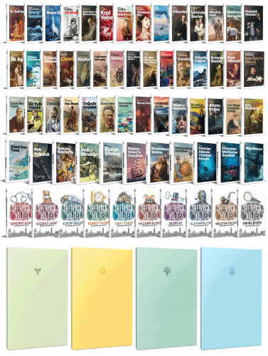 74 Dünya Klasiği ve Pastel Çizgisiz Defter Seti -2 - Halkkitabevi
