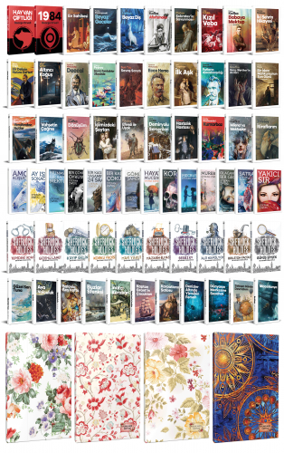 75 Dünya Klasiği ve Çiçekli Planlama Defteri Seti -1 - Halkkitabevi