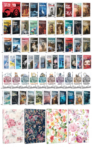 75 Dünya Klasiği ve Çiçekli Planlama Defteri Seti -2 - Halkkitabevi