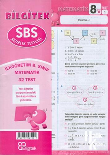 8.Sınıf Matematik SBS Çek Kopar Yaprak Test - Bilgitek