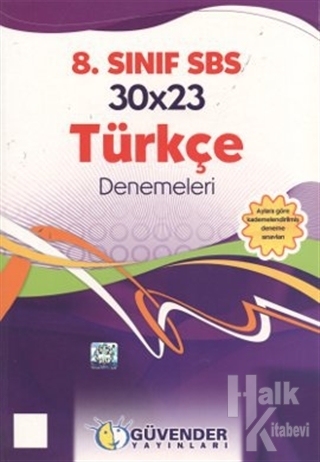8. Sınıf SBS Türkçe Denemeleri 30x23
