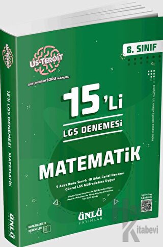 8. Sınıf Us-Teroit 15li Matematik LGS Denemesi Ünlü Yayınları - Halkki