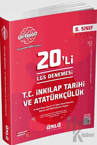 8. Sınıf Us-Teroit 20'li T.C. İnkılap ve Atatürkçülük Ünlü Yayınları -