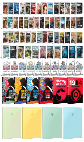 80 Dünya Klasiği ve Pastel Çizgisiz Defter Seti -2 - Halkkitabevi