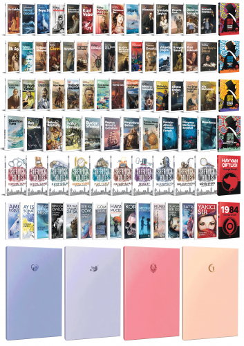 84 Dünya Klasiği ve Pastel Çizgisiz Defter Seti -1 - Halkkitabevi