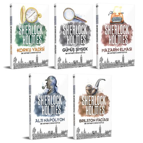 Dahi Sherlock Holmes Seti 5 Kitap - Halkkitabevi