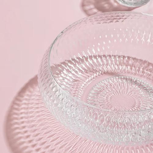 Rustik Salata Kasesi - Büyük Boy 26 cm Cam Salata Meyve Makarna Sunum Rustik Salata Kasesi - Büyük Boy 26 cm Cam Salata Meyve Makarna Sunum