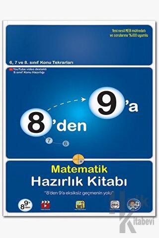 8'den 9'a Matematik Hazırlık Kitabı - Halkkitabevi