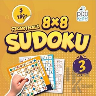 8x8 Çıkartmalı Sudoku 3 - Halkkitabevi
