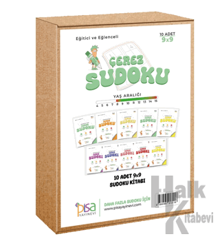 9x9 Eğitici ve Eğlenceli 10 Adet Çerez Sudoku Set