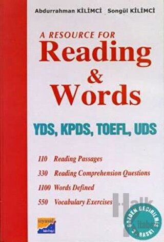 A Resource For Reading and Words YDS, KPDS, TOEFL, UDS - Halkkitabevi
